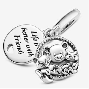 Pandora bear fox squirrel dangle Charm